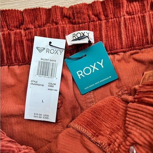 ROXY Silent Days Orange Mini Skirt Size Large - Picture 4 of 9